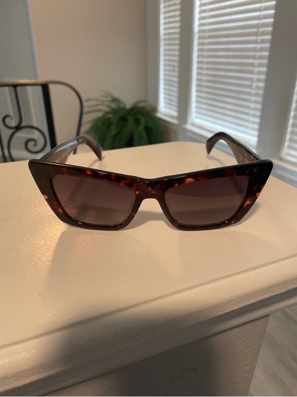 rag & bone Tortoiseshell Cat-Eye Sunglasses with Black Case - Picture 4 of 9
